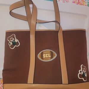 Stoney Clover Espresso/ Honey Medium Tote NWT